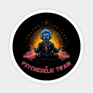 Psychedelic Mark Twain Trippy 70's Retro Magnet